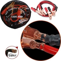 Go Ithalat Akü Takviye Kablosu 1200 Amper Taşıma Çantalı 2 12 Gri