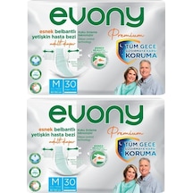 Evony Premium Belbantlı Orta Medium M Hasta Bezi 60 Adet