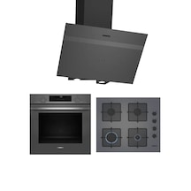 Siemens HU736AEN0T - EO6C8PP300 - LC64KPJ70T Gri Ankastre Set