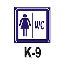 Iş Güvenliği Pvc Dekota Uyarı - Ikaz Levhası Bayan Wc Yazılı (258801235)