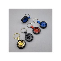 5 Adet Tekerlek Tasarımlı Anahtarlık Jant Görünümlü Metal Anahtar Halkası, Lastik Detaylı Araba Anahtarlığı, Wheel Keychain