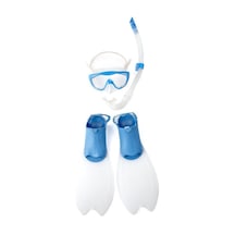 Speedo Glide Scuba Çocuk Set 36-38 Beyaz - Mavi