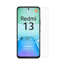 Xiaomi Redmi 13 4g Tempered Glass Cam Ekran Koruyucu Redmi 13 4g İle Uyumlu Ekran Koruyucu - Şeffaf