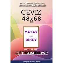 Kahverengi-22mm-48x68 Cm Mat Pvc Li Camsız Fotoğraf 1000 Parça Puzzle Belge Çerçeve Yatay Dikey Asılabilme. 30218491