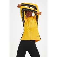 Maraton Active Regular Kadın Kapşonlu Uzun Kol Gym Sarı Tracktop 18234-sarı