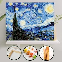 Sayılarla Boyama Tuval Seti 40X50 Cm - Yıldızlı Gece
