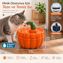 Otomatik Seramik Kedi Su Pınarı 2.5 Lt Seramik Su Çeşmesi Seramik Su Sebili Sessiz Pompa, 3 Katmanlı Filtre, Büyük Boy, Makinada Yıkamaya Uygun, Kolay Temizlik