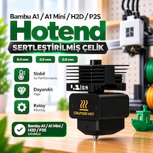 Bambu Lab H2d / A1 / A1 Mini / P2s Hotend Sertleştirilmiş Çelik 0.6mm