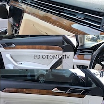 Volkswagen Passat B8 Fındık Ağacı + Parlak Siyah Full Özel Set Torpido Konsol Maun Kaplama