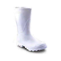 Unisex Beyaz Lastik Çizme