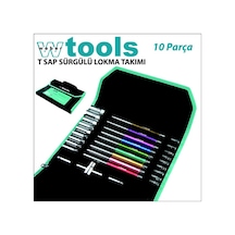 Weber Tools T Sap Sürgülü Lokma Takımı 10 Parça+Çanta