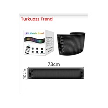 Matrix Led Panel Dijital Ekran Yazı Ve Animasyon Eklenebilen Telefon Kontrollü Yapışkanlı S16128 Led