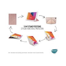 Galaxy Tab A9 Kılıf Origami Pencil Lila Galaxy Tab A9 İle Uyumlu Kılıf - Lila