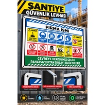 70x50 Cm Şantiye Güvenlik Levhası İş Güvenliği Uyarı Panosu 4 Mm Alüminyum Kompozit Zemin