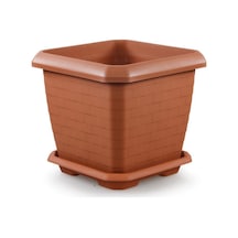 Omnipazar So-hk05 Hisar Kare Tabaklı Saksı 74,3 Lt No 5 Kiremit 108