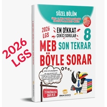 Sinan Kuzucu Yayınları 2026 Lgs Son Tekrar Sözel Soru Bankası