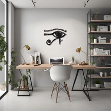 Şık Metal Tablo Göz Kaş Eye Brow Metal Duvar Tablosu Soyut