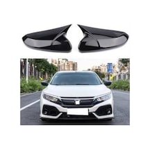 Onkar Ayna Kapağı Yarasa Honda Civic Fc5/fk7 2016-2021 Piano Black Set 208-016-001