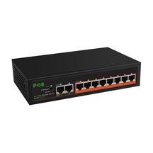 Jzcat 8 Port 100 MBPS Poe + 2 Port 100 MBPS Yönetilmeyen Anahtar Poe Switch Hub