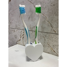 Diş Fırçası Tutucu Banyo Diş Fırçalık Ve Organizer Beyaz