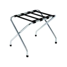 Okinox Metal Bavul Valiz Sehpası Otel Tipi Krom Kaplı 900466 Gümüş - Siyah