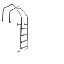 Açık Tip Flanş Bağlantılı Paslanmaz Çelik Plastik 4 Basamaklı Merdiven Aısı 304