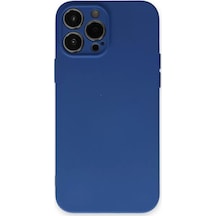Newface Apple İphone 13 Pro Kılıf Nano İçi Kadife Silikon - Lacivert