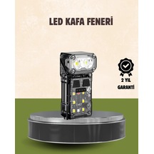 3 Ü 1 Arada Led Far Şarj Edilebilir Sensörlü Manyetik 10 Saat Kullanım Renkli