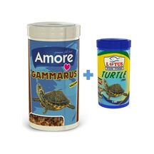Gammarus 1000ml + Lotus Turtle Sticks 250ml Kaplumbağa Yemi