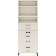 Arges Dolap 3 Raflı 7 Çekmeceli 88x30x243 Aytaşı-aytaşı Aytaşı