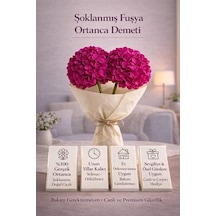 Şoklanmış Fuşya Ortanca Demeti Uzun Ömürlü, Bakım Gerektirmeyen Dekoratif Hediye