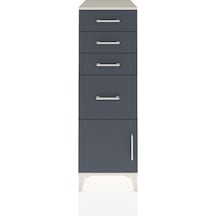 Kronos Dolap 4 Çekmeceli Tek Kapaklı 44x59x134 Aytaşı-antrasit Aytaşı