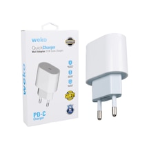 Ayt Weko Wk-26524 Beyaz Pd 20 Watt İphone Type-c Hızlı Şarj Başlığı