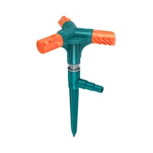Kazıklı Turbo Üç Kollu Çim Fıskiyesi Sprink Rekorlu