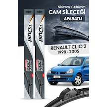 Renault Clio 2 1998-2005 Uyumlu Silecek Takımı 530mm/450mm