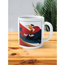 Boğa Güreşi Baskılı Kupa Bardak Kişiye Özel Desen 1 Çok Renkli