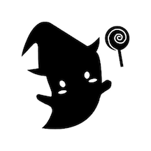 Sevimli Hayalet Duvar Dekor Sticker 40 X 36 Cm