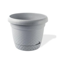 Omnipazar Krs-342 Dekoratif İnci Bitki Çiçek Saksı Takımı 2.2 Litre No 2 Gri