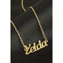 Yelda İsimli Kolye -sarı N145 altın
