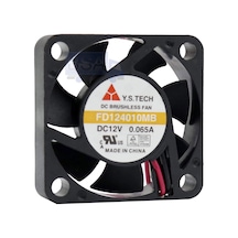Ys-tech 40x40x10mm 12v 0,065a 2 Kablo Fan Fd124010mb