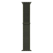 Apple Watch Uyumlu  7 41mm Kordon Band-03 Serisi Hasır Strap Kayış - Cargo Khaki