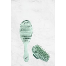 Nascita Professional Üç Boyutlu Saç Fırçası Vegan Mint Yeşili Ve Şampuan Fırçası Mint Yeşili 0 07640354