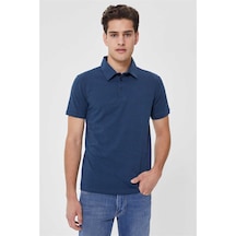 Lee Cooper Daker Erkek Polo Yaka T Shirt Indigo 1159 Indigo İndigo