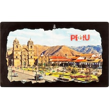 Peru Temalı Ahşap Fresco Tablo
