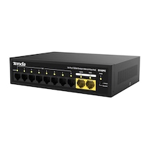 Tenda S110PC 10 Port 8 Port Poe+ 10/100 Mbps + 2 Port Rack Mount Uplink Switch