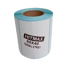 80x40 Termal Etiket Genişlik 80mm Yükseklik 40m 1. Kalite Tam Metraj