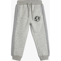 Koton Jogger Eşofman Altı Baskı Detaylı Beli Bağlamalı Cepli Şardonlu Gri 4wkb40214tk 4WKB40214TK031 Gri