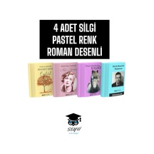 4 Adet Silgi Roman Desenli Türk Malı