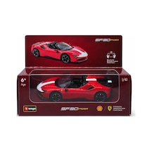 Bburago 1:41 Ferrari Sf90 Uzaktan Kontrol Işıklı Metal Model Araba Diecast Shell X Ferrari