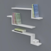 Kenzlife kitaplık mediha 015*060*20*3 byz duvar rafı